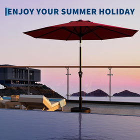 GarveeLife red canopy enhances outdoor décor while delivering dependable shade