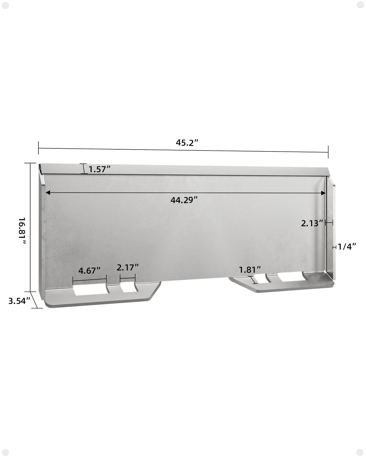 GarveeLife universal-mount plate – ready to pair with plows, forks, and more.