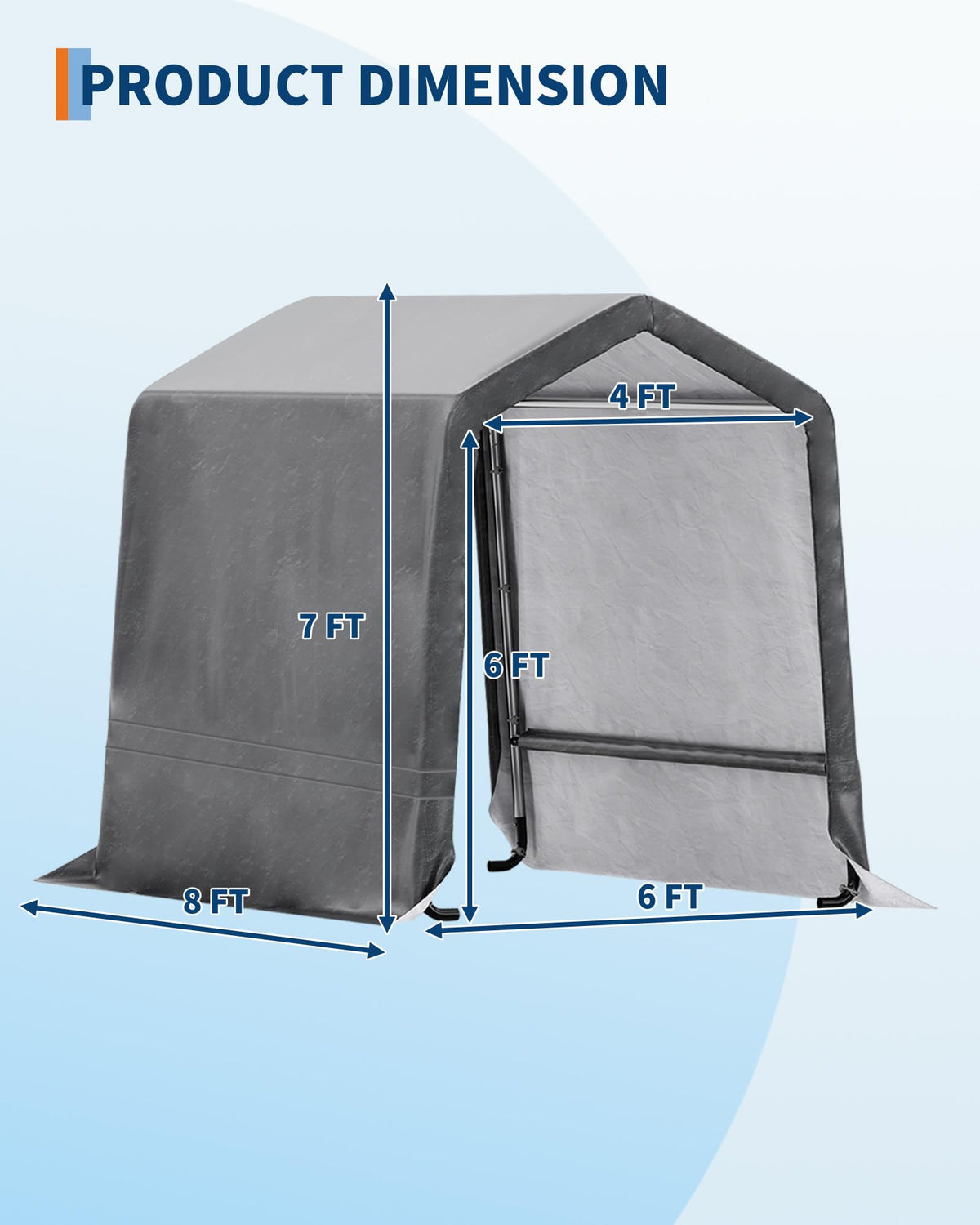 GarveeLife vented bike shed with mesh windows allowing airflow while keeping insects out