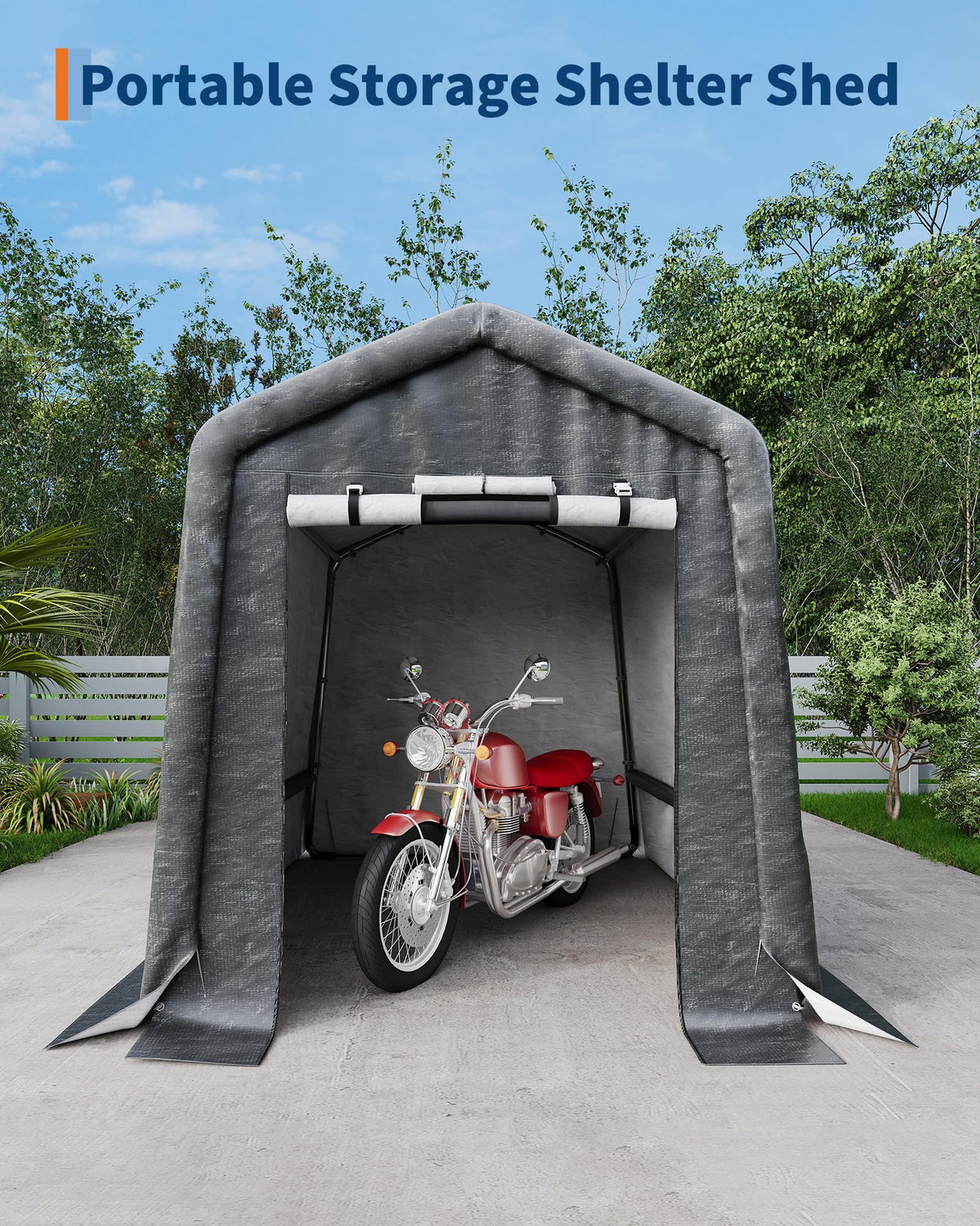 GarveeLife waterproof tarp 240gsm cover protecting contents from rain and sun