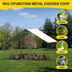 GarveeLife weatherproof cover shields the coop from rain and wind for dry housing.