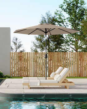 GarveeLife wide canopy suitable for garden, deck, and poolside shade.