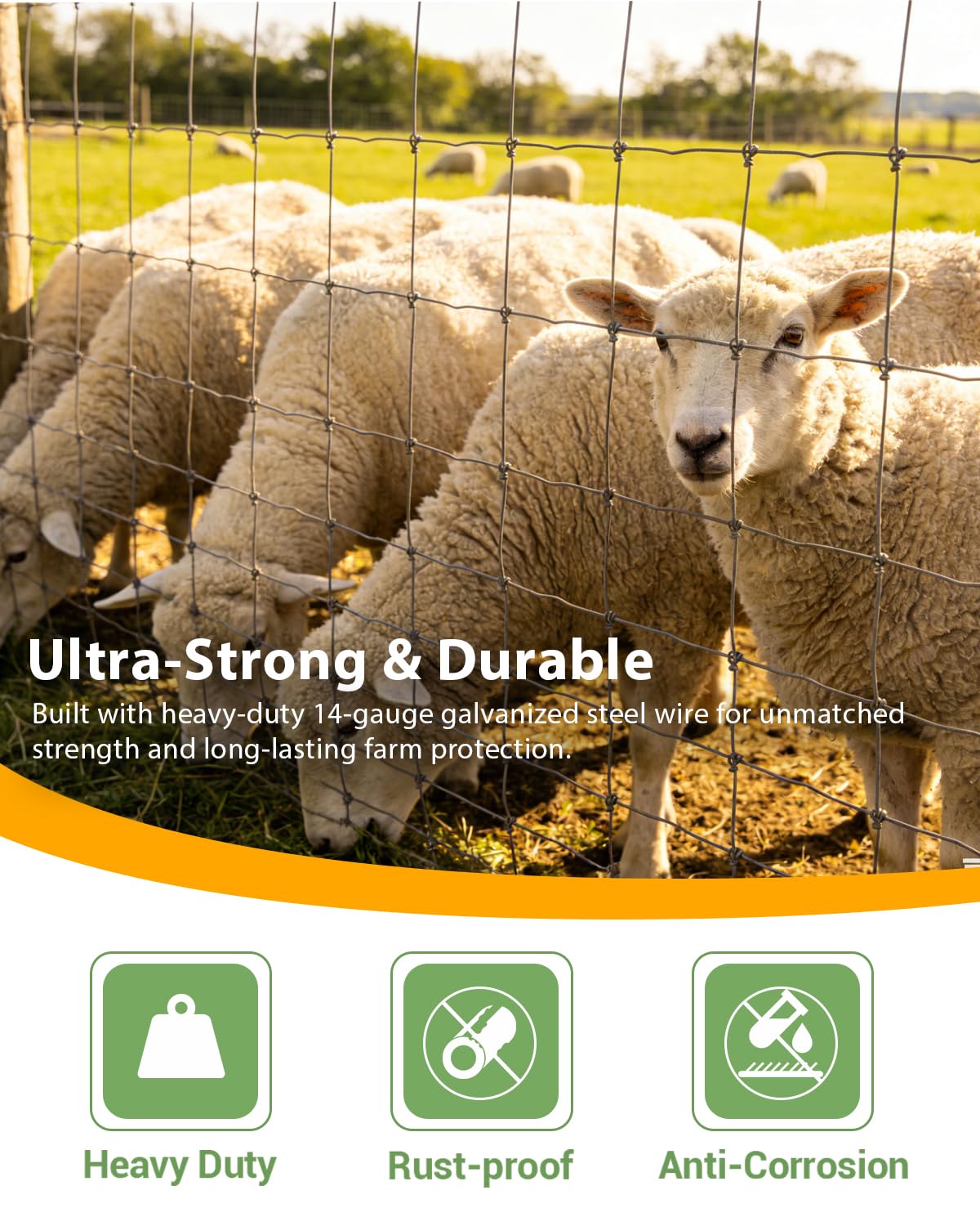GarveeTech 6x328ft fence rolls ready for livestock protection across cattle, deer, and horses.