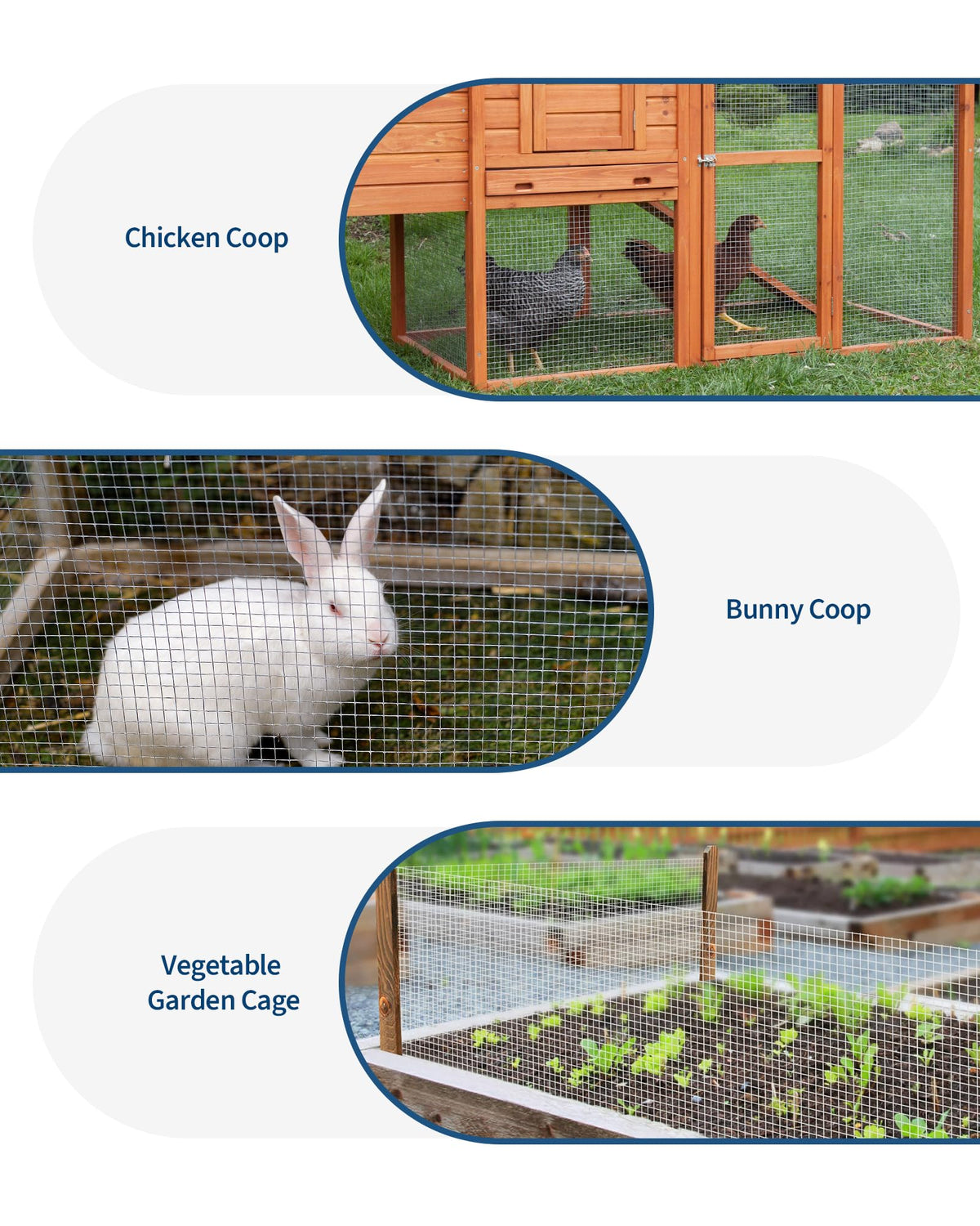 GarveeTech chicken coop fencing setup suitable for versatile poultry enclosures.