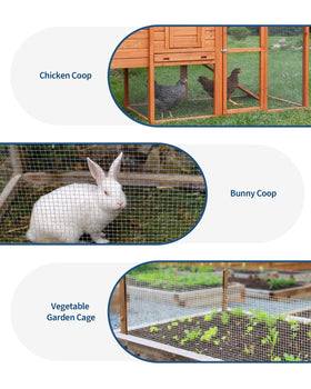 GarveeTech chicken coop fencing setup suitable for versatile poultry enclosures.