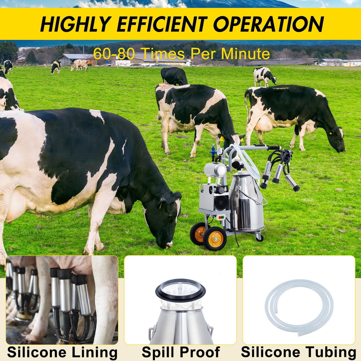 GarveeTech portable milker supports on-the-go dairy chores around the barn.
