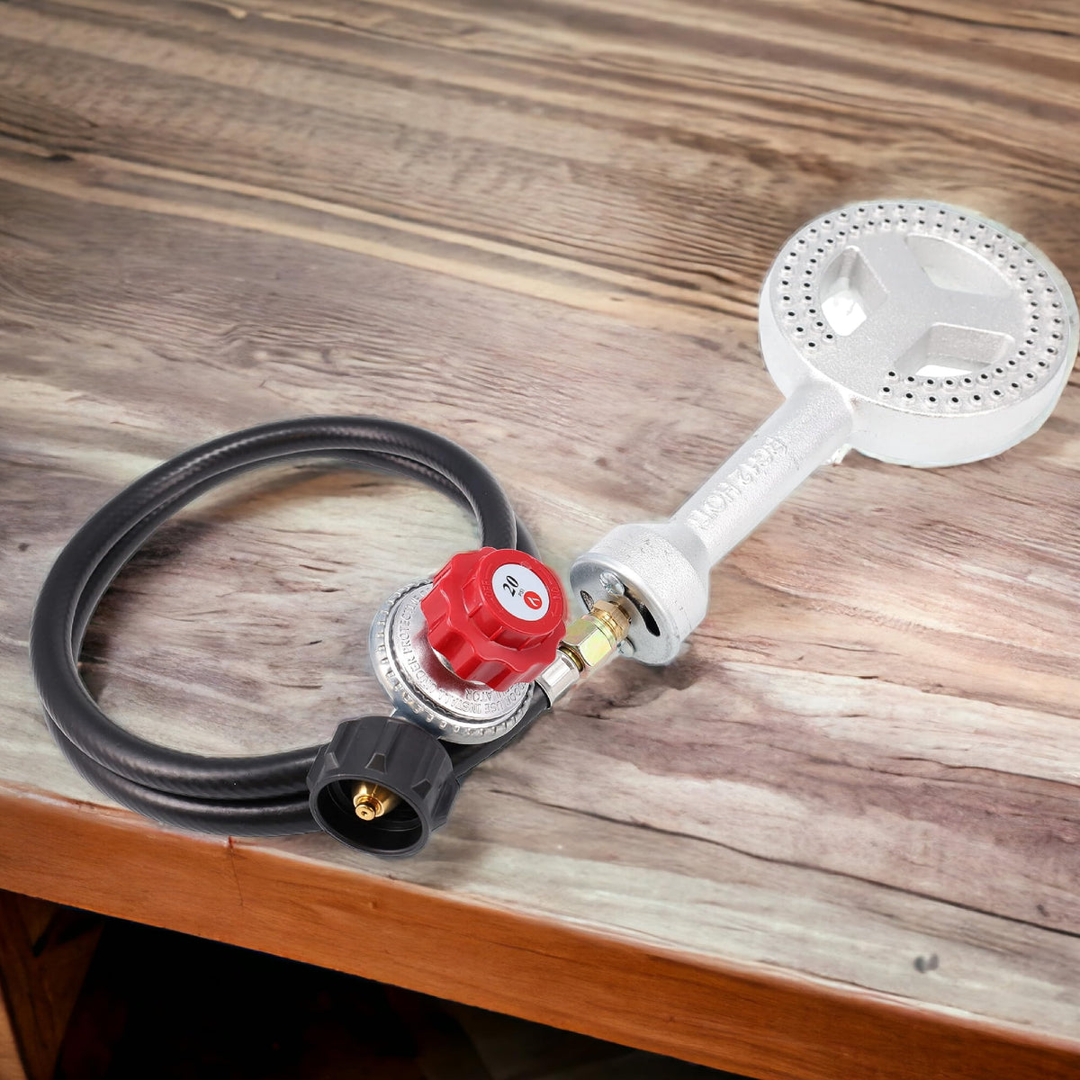 Gas One accessories preinstalled for quick, ready-to-use setup