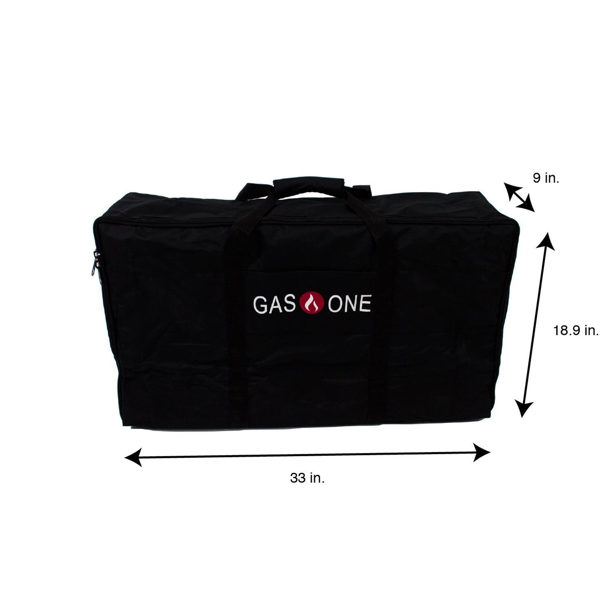 Gas One bag uses heavy-duty polyester for long-lasting outdoor use.