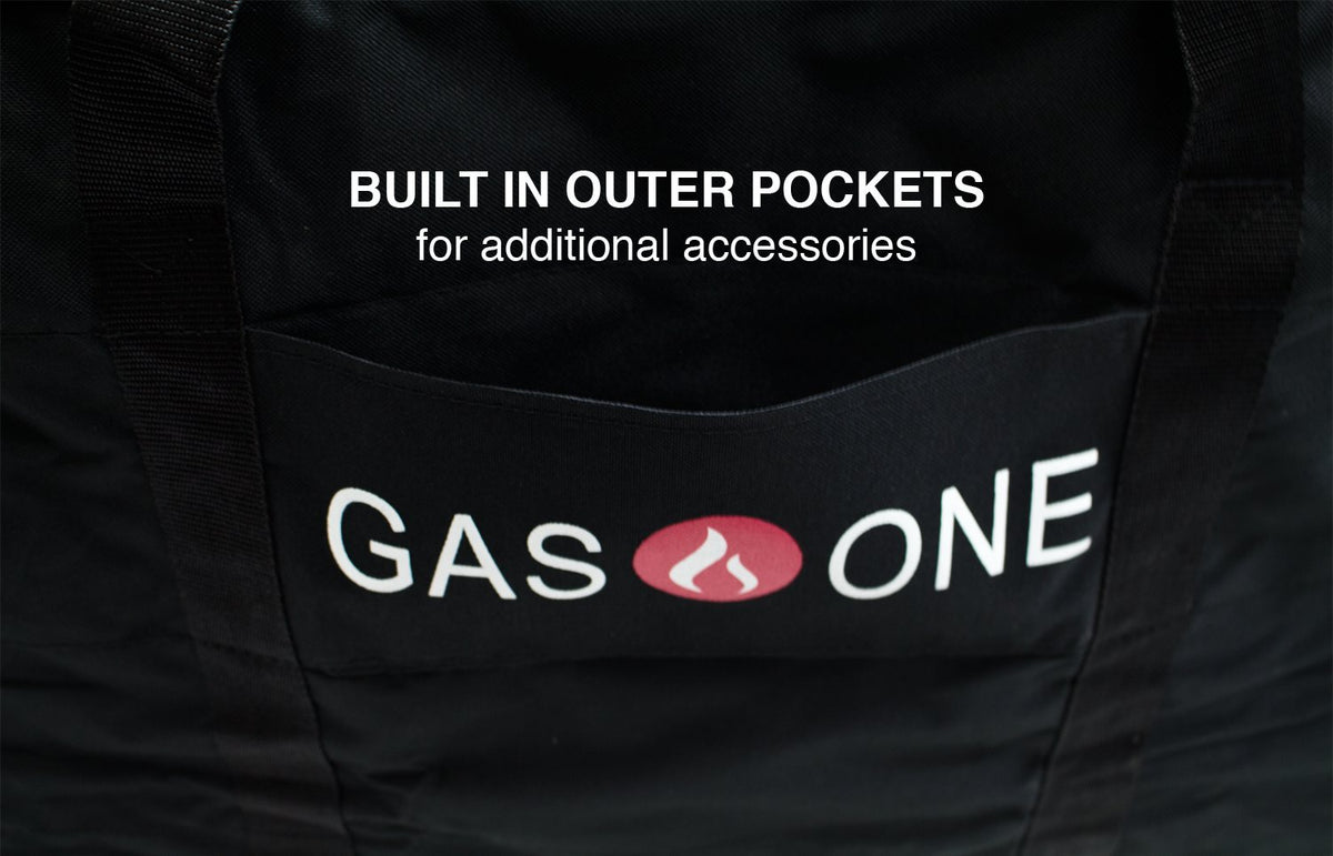 Gas One universal bag fits many double burners from major brands.