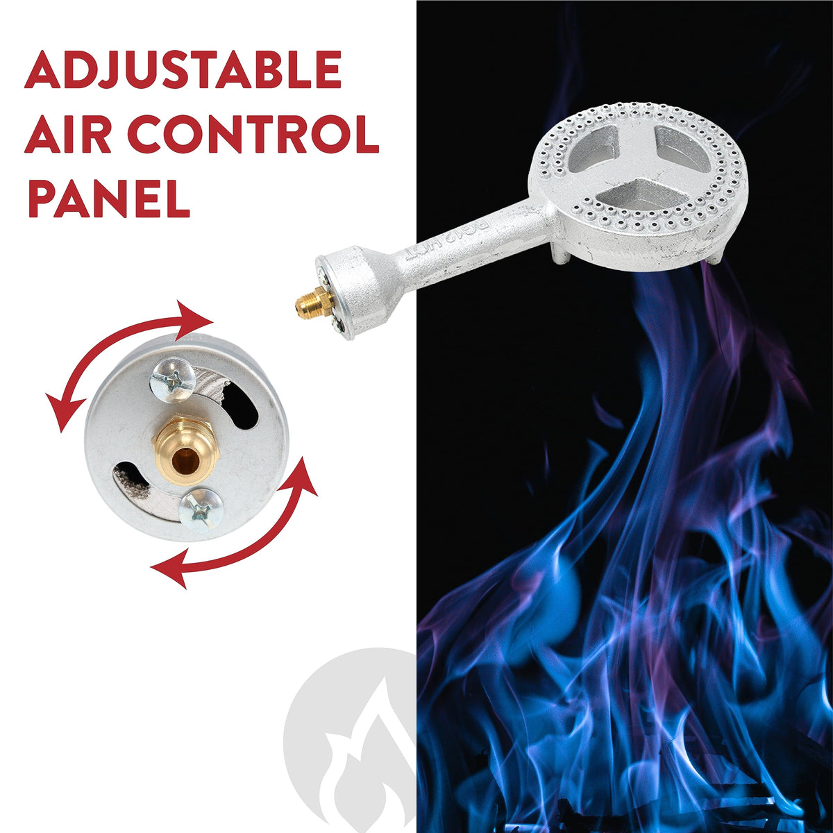 Gas One heat-resistant cast-iron body for long-lasting use