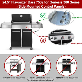 GasSaf 24.5in flavorizer bar durability highlight on stainless steel model.