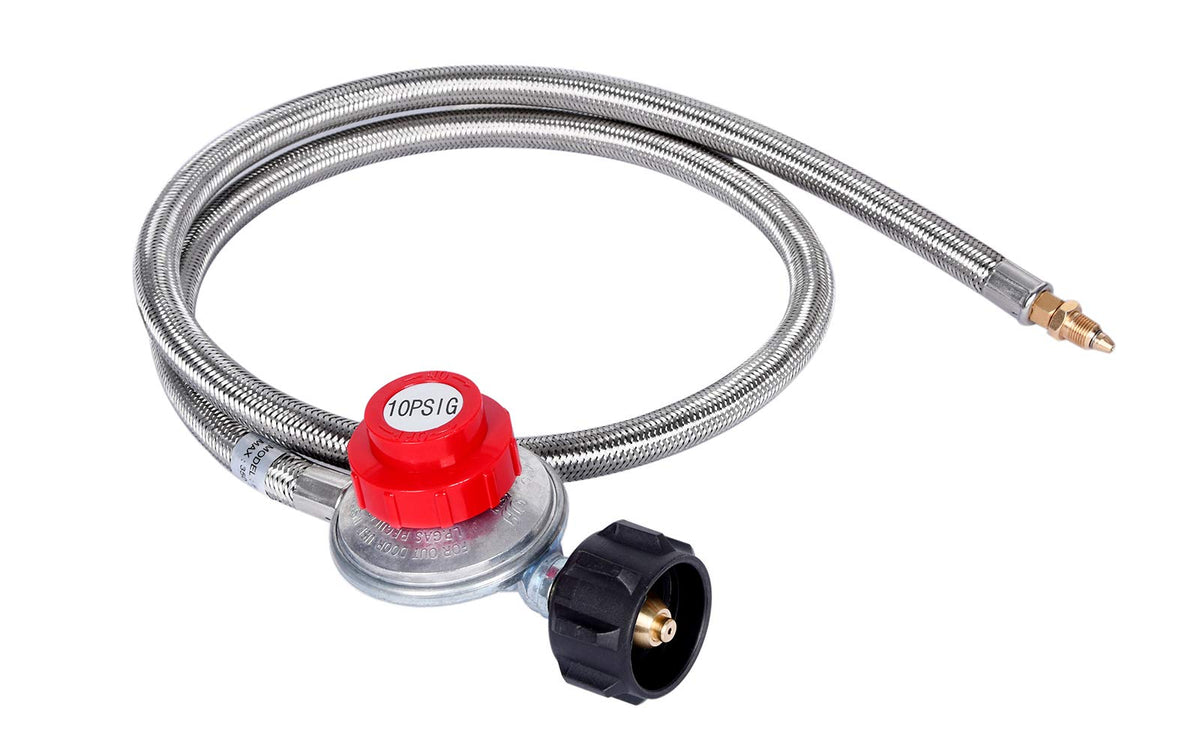 GasSaf regulator knob provides adjustable flame for versatile cooking outcomes.