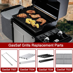 GasSaf 27-inch burner tubes for Weber E-210, long-lasting construction.