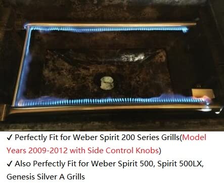 GasSaf 27-inch burner tubes for Spirit 500/500LX, consistent performance.