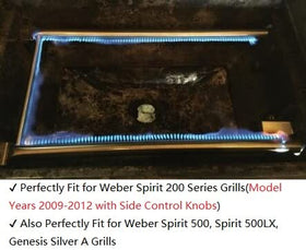 GasSaf 27-inch burner tubes for Spirit 500/500LX, consistent performance.