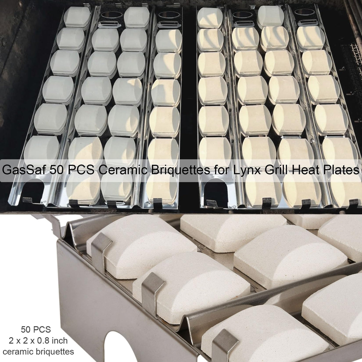 GasSaf briquettes reducing flare-ups for safer cooking