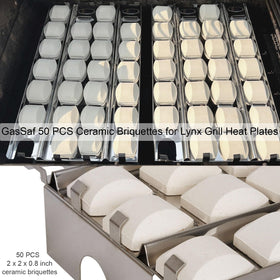 GasSaf briquettes reducing flare-ups for safer cooking