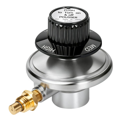 GasSaf propane regulator assembly for precise control on tabletop grills