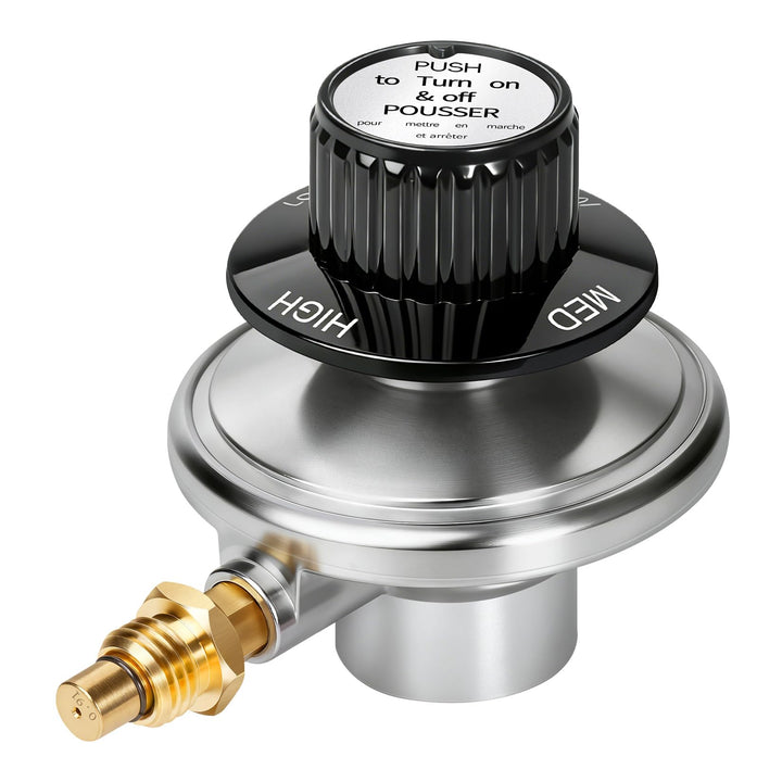 GasSaf propane regulator assembly for precise control on tabletop grills