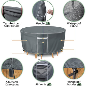 Gasadar inner PU coating keeps furniture dry during heavy rain