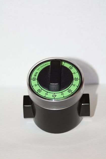 GASAV-R WA-3 timer valve fitted on a grill for timed shut-off.