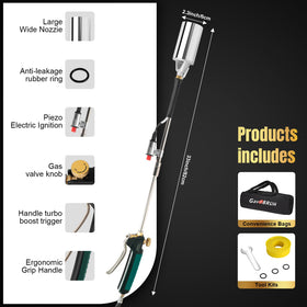 GasBRUH 10ft hose for flexible outdoor use.
