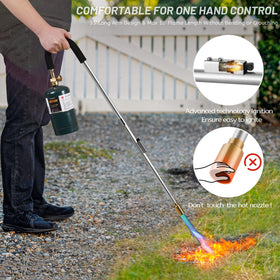 GasBRUH weed torch features a piezo igniter for quick ignition