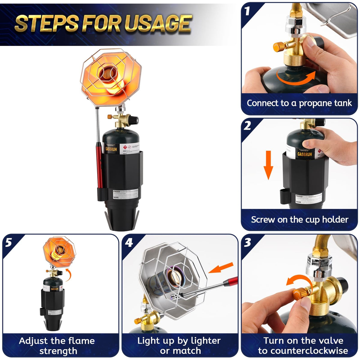 GasBRUH windproof USB lighter ensures reliable ignition in windy conditions.