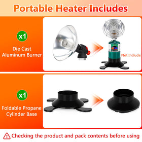 GasCalorix one-push ignition for quick outdoor warmth.