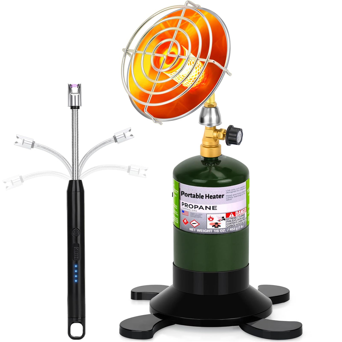 GasCalorix heater aiding ice fishing and hunting excursions.