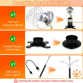 GasCalorix heater in well-ventilated use ensures outdoor warmth safely.