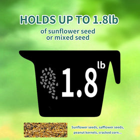 GASDBYUB polycarbonate seed tube resists fading in sun and rain