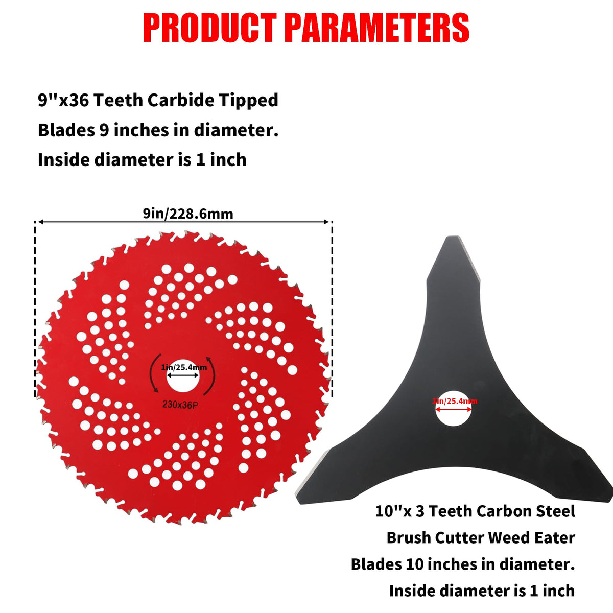 Gashwer carbide tipped blades 9x36 teeth for durability
