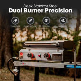 Gas One auto ignition system for quick starts during outdoor meals