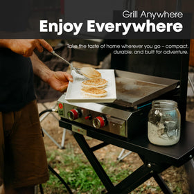 Gas One portable tabletop design suited for camping and tailgates