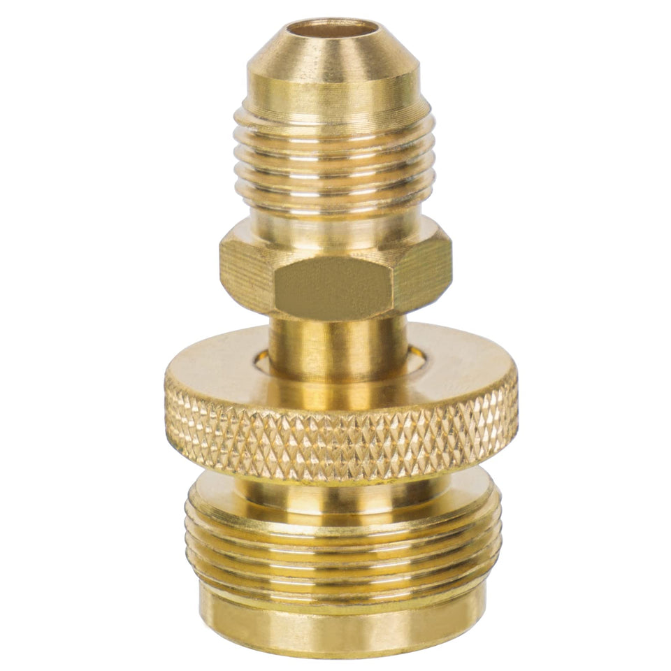 GasPro 1LB propane adapter connector enables quick, tool-free setup on camping stoves