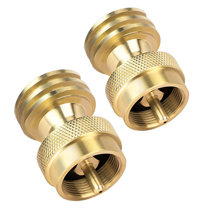 GasPro 1lb propane tank adapter assembly for quick, tool-free hookup