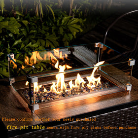 GasPro fire glass half-inch color blend provides balanced coverage