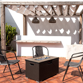 GasPro fire glass platinum half-inch creates glamorous shimmer on the pit surface