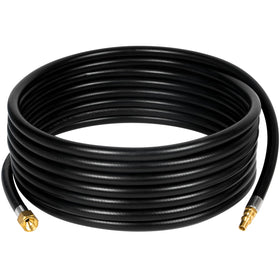 GasPro 24ft RV quick-connect hose with brass fittings for secure outdoor grilling.