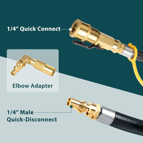 GASPRO 3-layer hose construction with flame-retardant PVC and cotton.