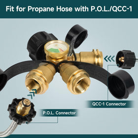 GASPRO brass construction ensures durable, reliable performance during outdoor cooking.