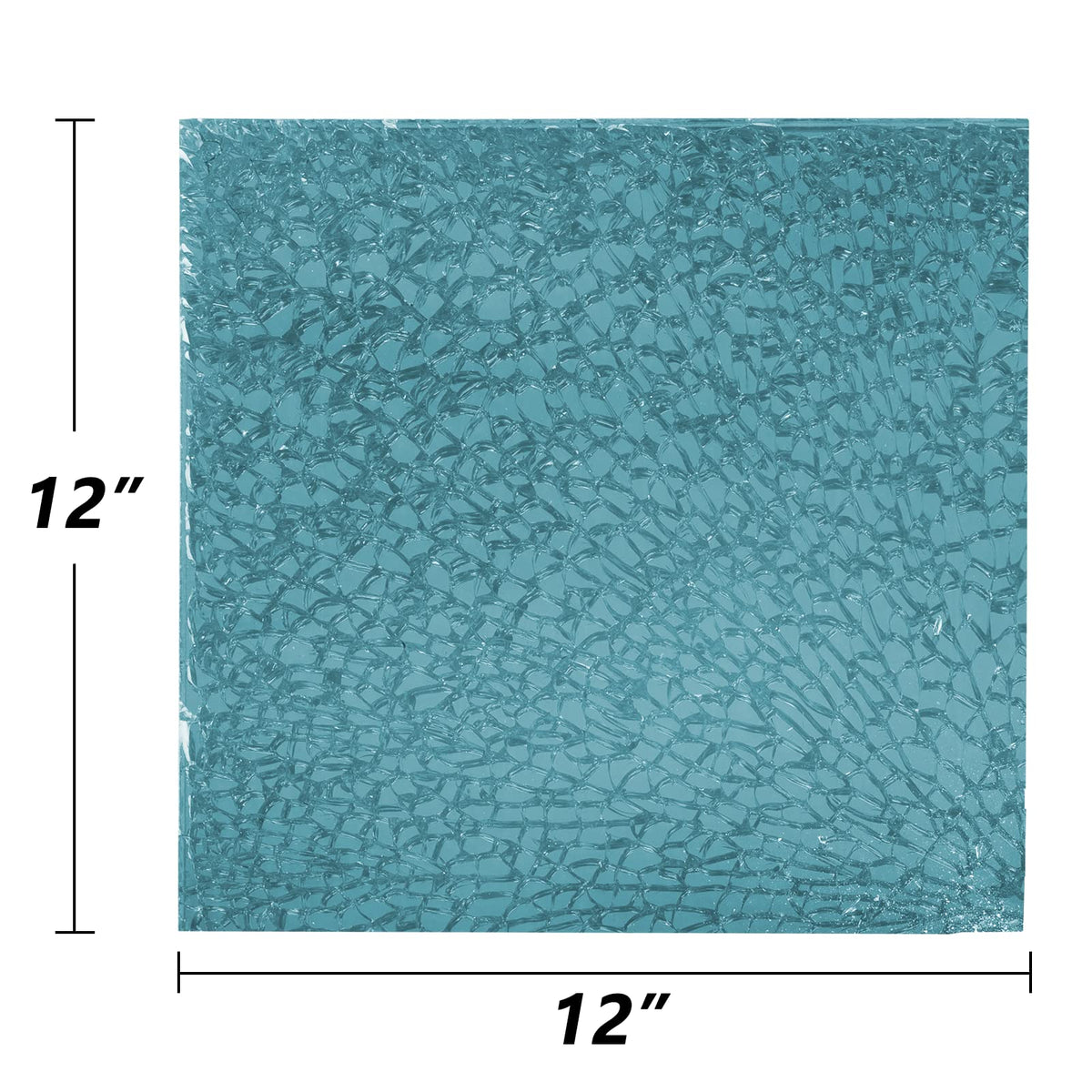 GASPRO Caribbean Blue fire glass resists melting and keeps vibrant color.