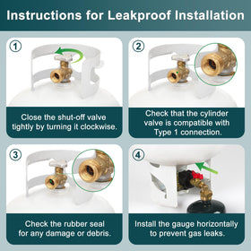 GASPRO corrosion-resistant brass withstands outdoor conditions for long-lasting performance.