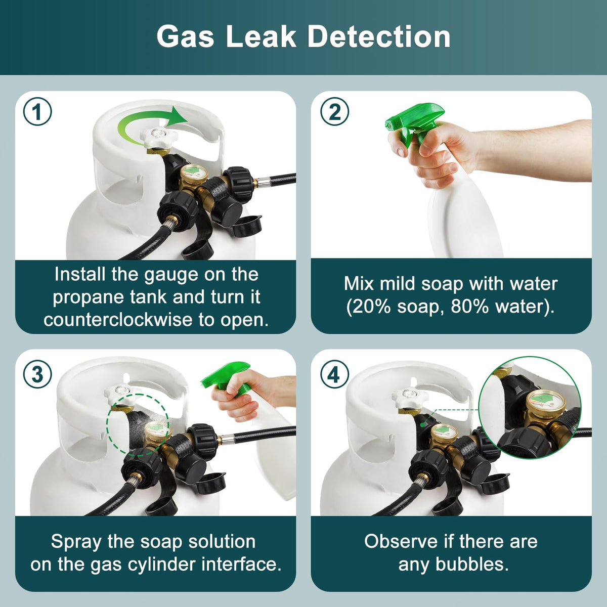 GASPRO easy setup allows quick connections to a 5-40 lb tank.