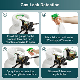 GASPRO easy setup allows quick connections to a 5-40 lb tank.
