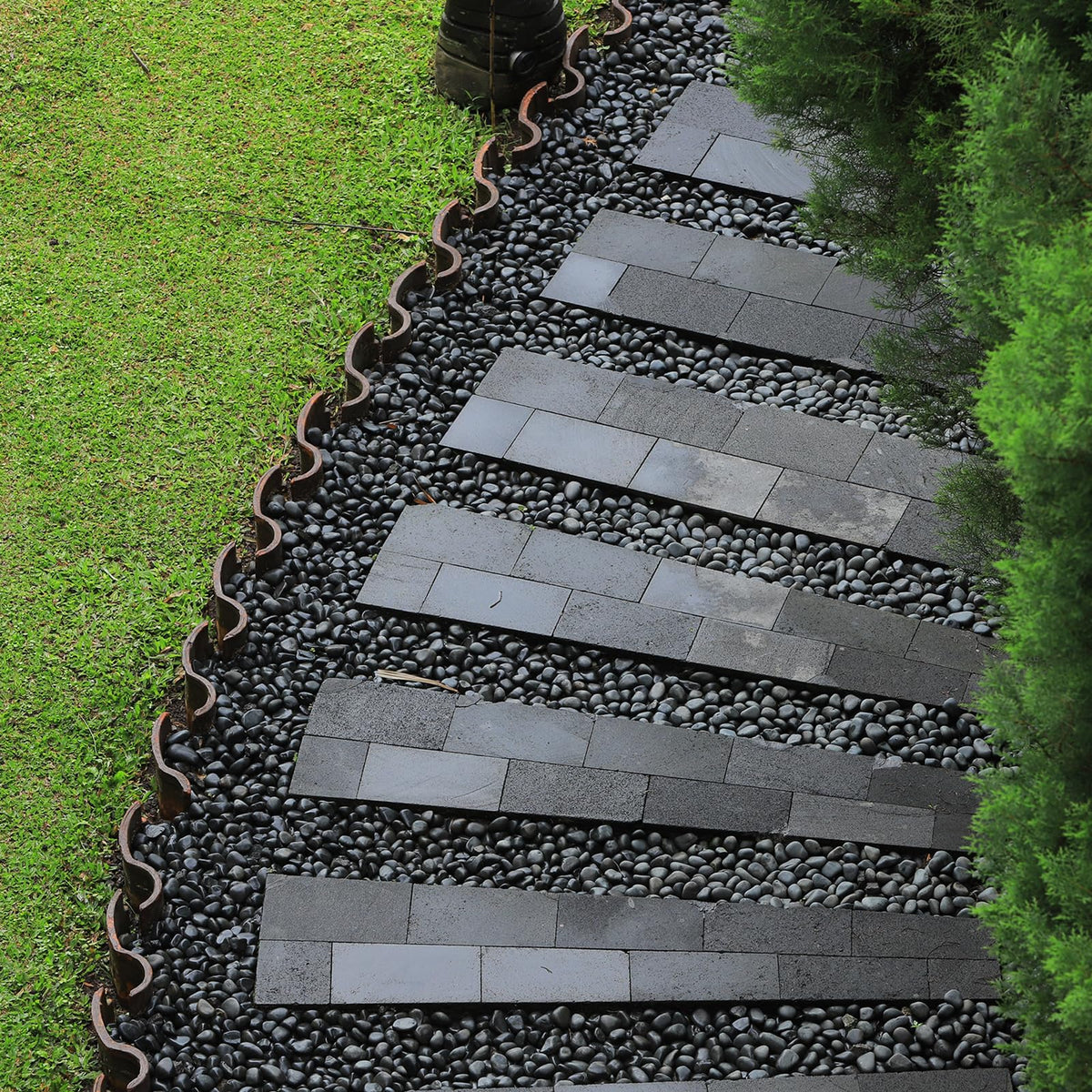 GASPRO eco-friendly polished pebbles for borders and beds