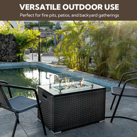 GASPRO fire glass resists damage and emits no ash or smoke