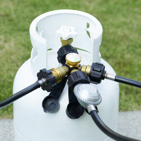GASPRO fuel gauge helps monitor propane levels before outdoor events.