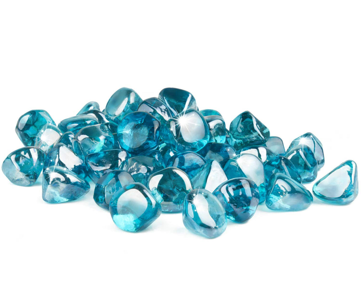 GASPRO Caribbean blue shimmer accents any fire feature